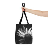 Black & White Flower Tote Bag (AOP)