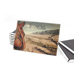 Wyoming - Horse's View Button Magnet, Rectangle (1 & 10 pcs)