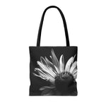 Black & White Flower Tote Bag (AOP)