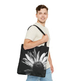 Black & White Flower Tote Bag (AOP)