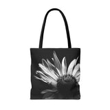 Black & White Flower Tote Bag (AOP)