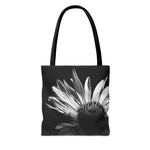 Black & White Flower Tote Bag (AOP)