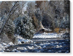 Camped Along the Creek - Canvas Print