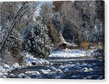 Camped Along the Creek - Canvas Print