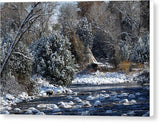 Camped Along the Creek - Canvas Print