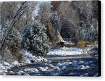 Camped Along the Creek - Canvas Print