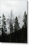 Thorofare Buttes in Fog - Metal Print