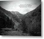 Wyoming Wilderness w/quote - Metal Print